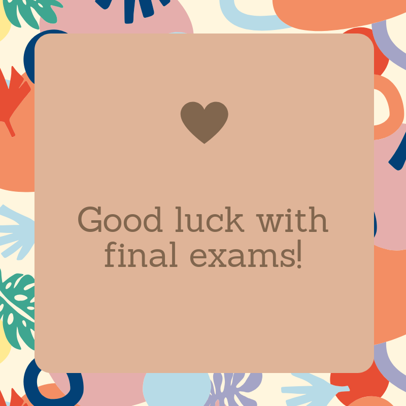 CreativeTMU's tweet photo. Good luck to those who are writing final exams! We're rooting for you!!
#CRIadvising https://t.co/mPvQ9Q7JbF