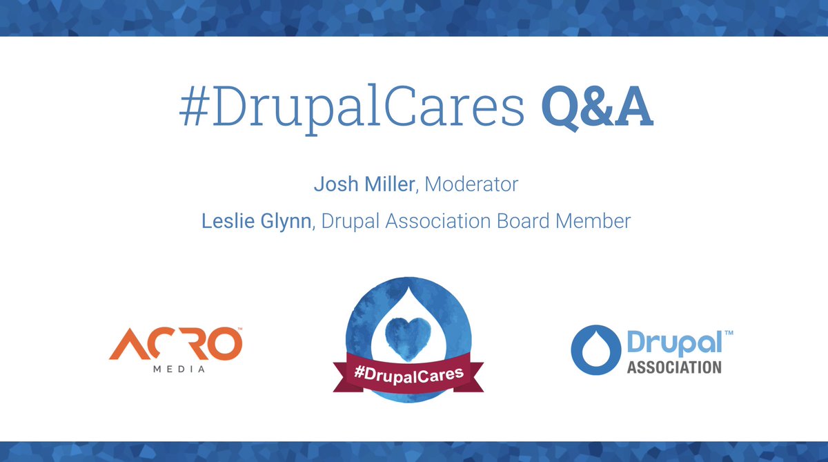 MrJoshMiller's tweet image. I&apos;m speaking about #drupalcares with @leslieglynn at tonight&apos;s London Drupal Show and Tell online. If you&apos;re interested in our topic, feel free to sign up: meetup.com/drupal-show-an… Going live at 6pm BST / 1pm ET / 10am PT