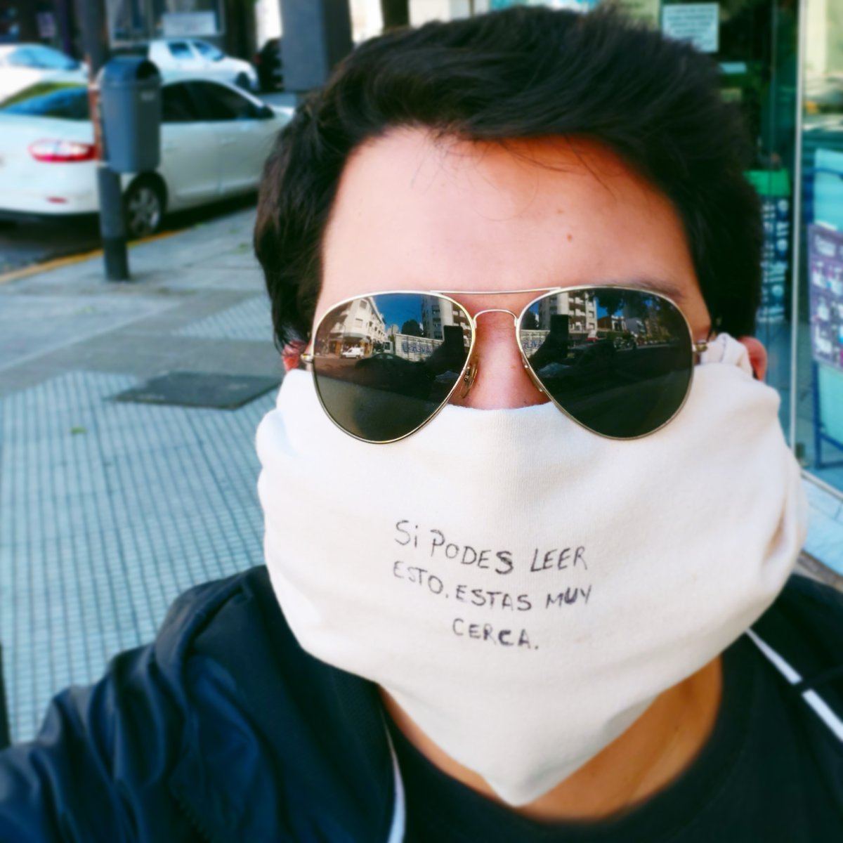 "Si podes leer esto, estas muy cerca."