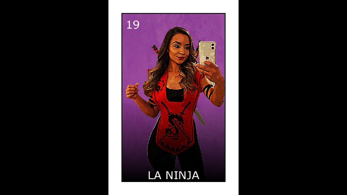CustomLoteria's tweet photo. LA NINJA
.
.
.
#mexicanamerican #mexicanmemes #mexicanproblems #growingupinmexico
#loteria #LOTERIAS #Loteriaanimalitos #loteriadearagua #loteriadenavidad 
#loteriacard #loteriascaixa #loteriasyapuestas #loteriasundays 
#loterianavidad https://t.co/kxvuNtgbed