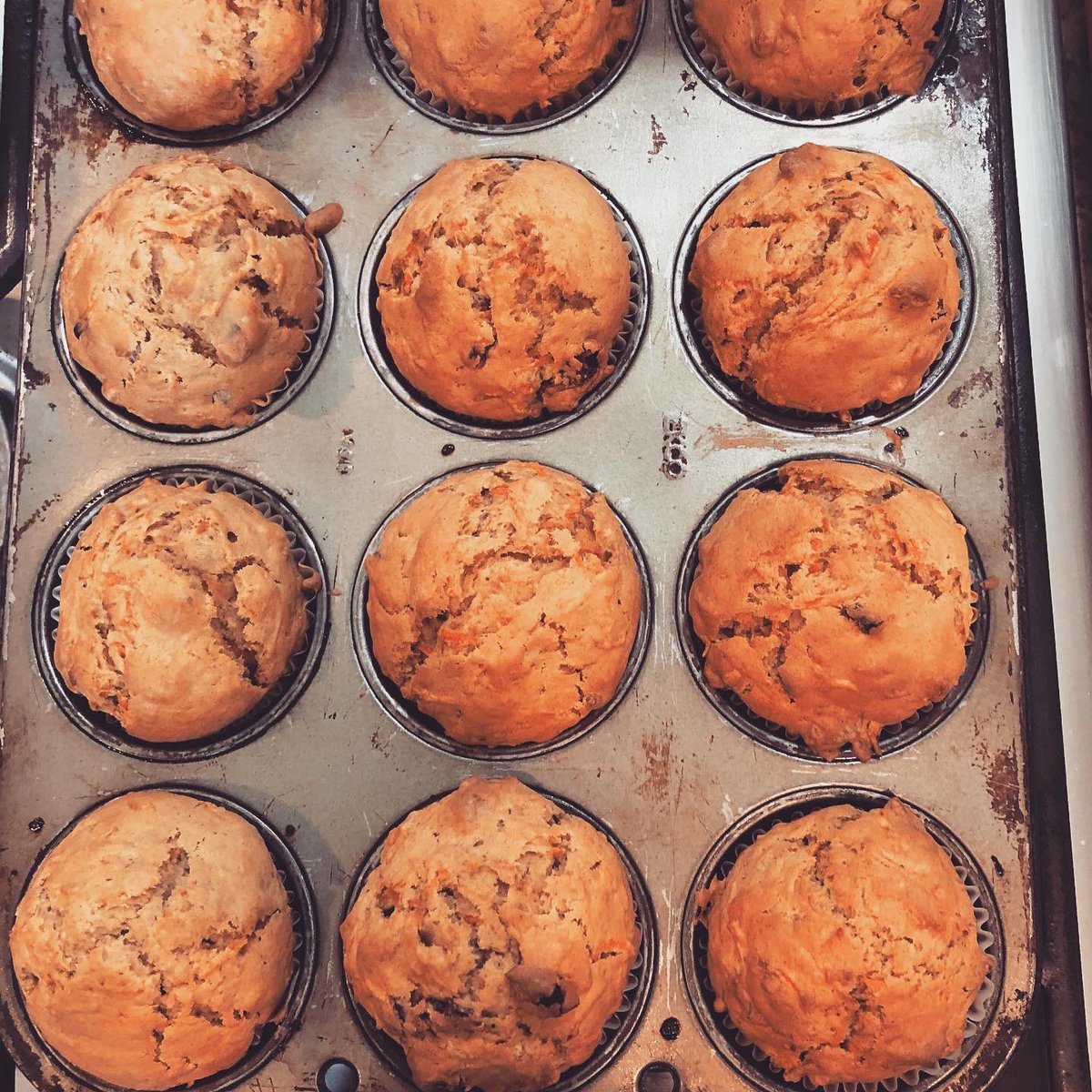 Thank you @kingarthurflour for sharing your recipe for carrot muffins! <a href="/ohiobigv/">Ken Valentine</a> approves! #baking #carrotmuffins #kingarthurflourrecipe #muffins #stayathome