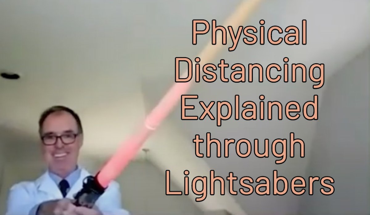 Today's lessons: 
- Stay Safe. 
- Stay Home. 
- Stay Connected. 
- Carry your lightsaber.

Check out this special message for #BobcatWellbeing :  bit.ly/3b9RYxX

<a href="/OHIOStudentLife/">OHIO Student Life</a> <a href="/ohiou/">Ohio University</a> <a href="/DrKenDO/">Kenneth Johnson, DO</a>