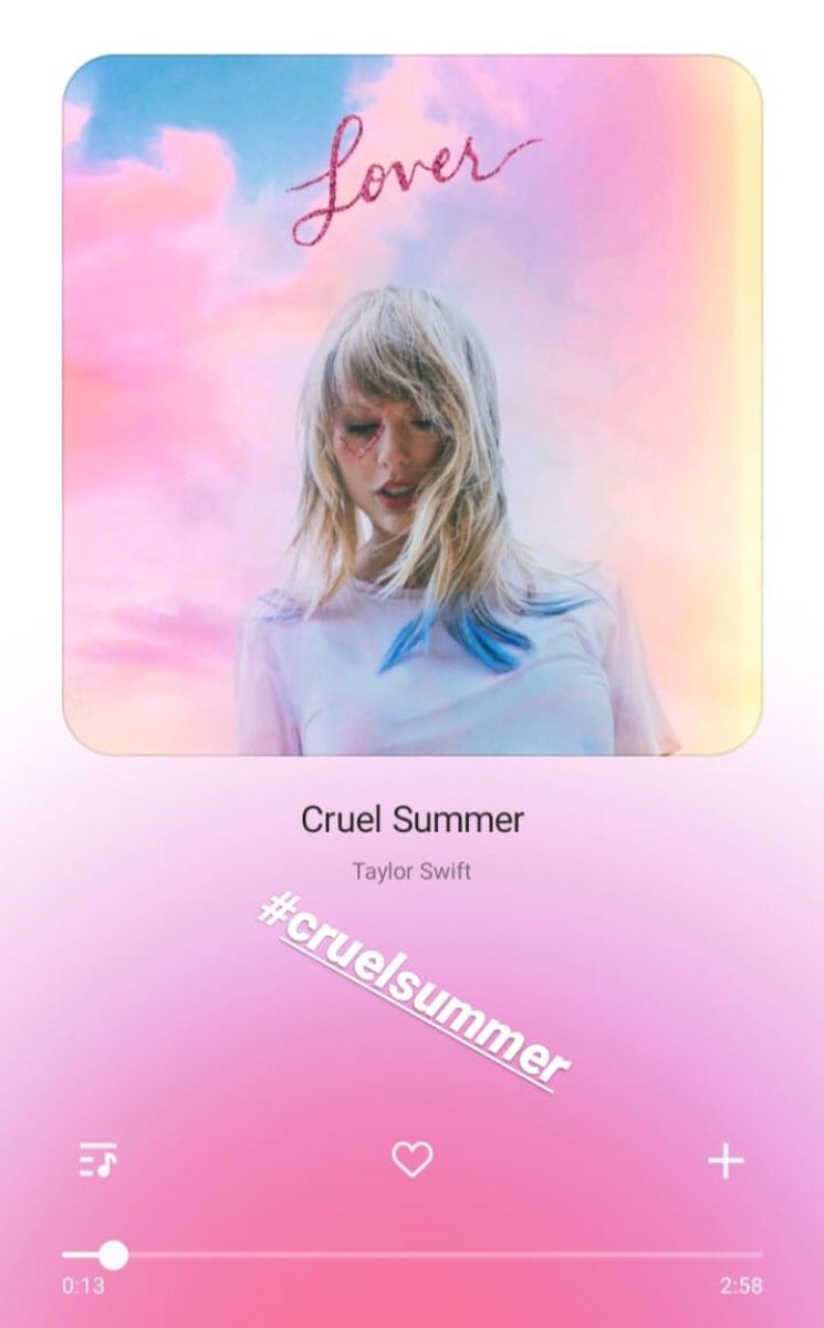 58 years later... 5+8=13 surprised? No. But also Cruel Summer is 2:58 long!!! 05.08 could be a release date... ITS A FRIDAY!! I’m freaking out!