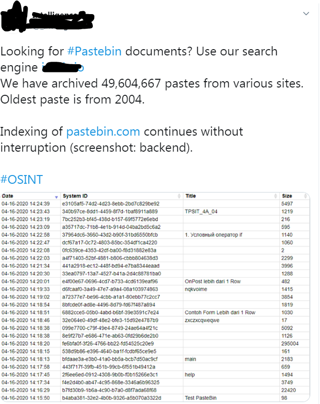 Kevin Beaumont On Twitter I Think I M Cool With Pastebin