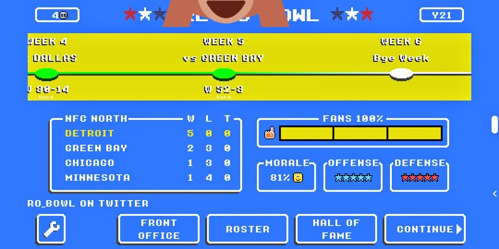 brandonmccarty's tweet photo. I think you need to make hard, harder. @retro_bowl https://t.co/bPlXlioLCo