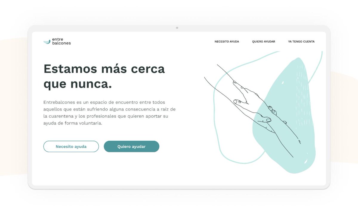Hemos ayudado a crear el proyecto entrebalcones.com, su objetivo es conectar a voluntarios psicólogos, de derecho laboral y nutricionistas con personas que necesiten su ayuda a raíz del estado de alarma.

¿Conoces a alguien que quiera ayudar o necesite ayuda? 💪🌵
