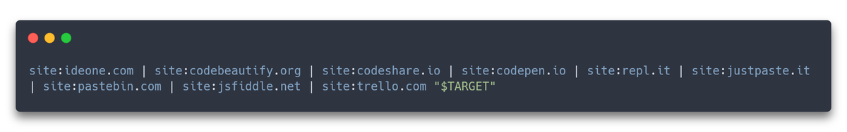 adrien_jeanneau's tweet photo. A little #BugBountyTips that I use for my recon: use this Google Dorks to find sensitive data on your target (domain, subdomain, company name...). https://t.co/aGutrq29wL
