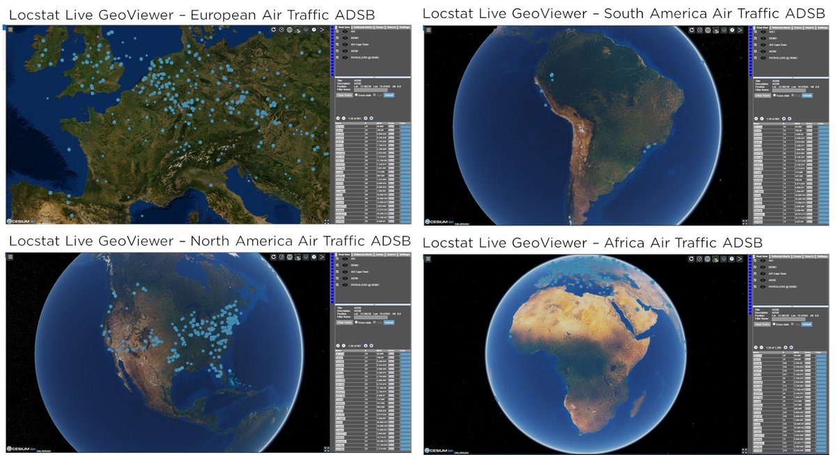 ryno_goosen's tweet image. COVID19 impact on worldwide air travel today @ 12:36 GMT+2.  ADSB data streamed in real-time into @LocstatSystems Geoviewer interface, real-time analytics, and #bigdatastorage environment. Locstat powered by @DataStax and @CesiumJS !