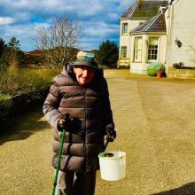 blandsteve's tweet image. It appears Scotland have their own answer to @captaintommoore! 90-year-old Margaret Payne is on a mission to reach the peak of Suilven! 🏔️. Over the next 2 months, she’ll be climbing her stairs 282 times, covering the 2,398ft to the summit, all for @NHSuk and @HighlandHospice