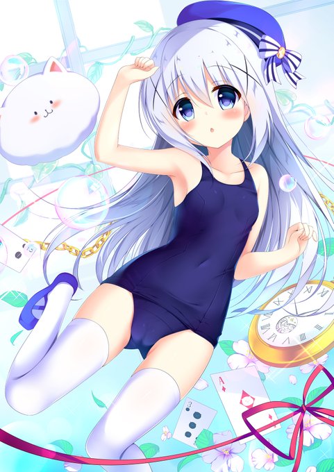 チノちゃん スク水のすがた🍀 