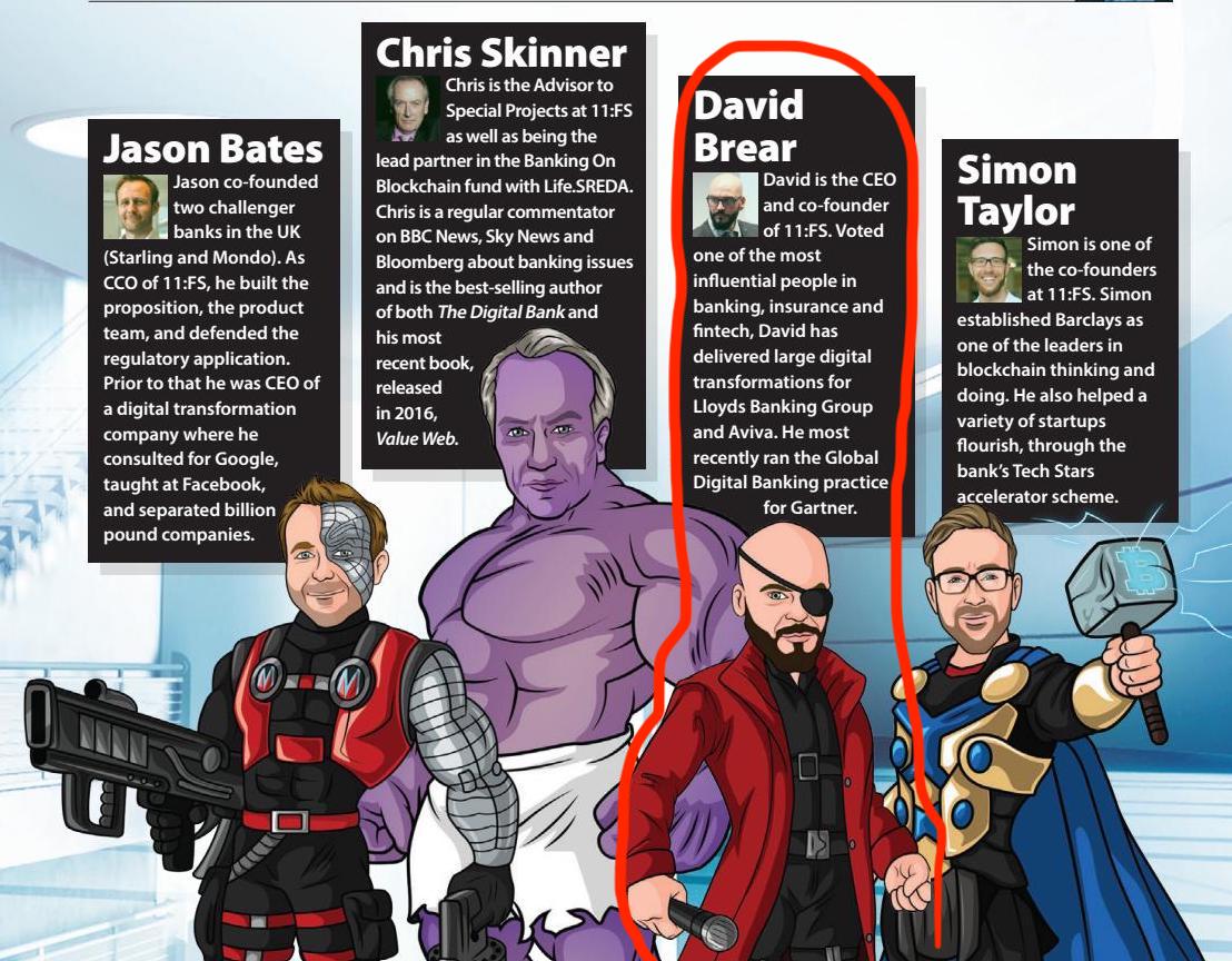 OBE_Global's tweet photo. Delighted this #fintech avenger, aka @davidbrear of @11FS, will help lead our virtual panel today at 4pm (UK time) as we shine a light on #OpenBanking Heroes. @Chris_Skinner thank you for inspiration! Don't miss it, register here &amp; tune in at 4pm: https://t.co/JIghRC4WdQ https://t.co/nkoAFCN808