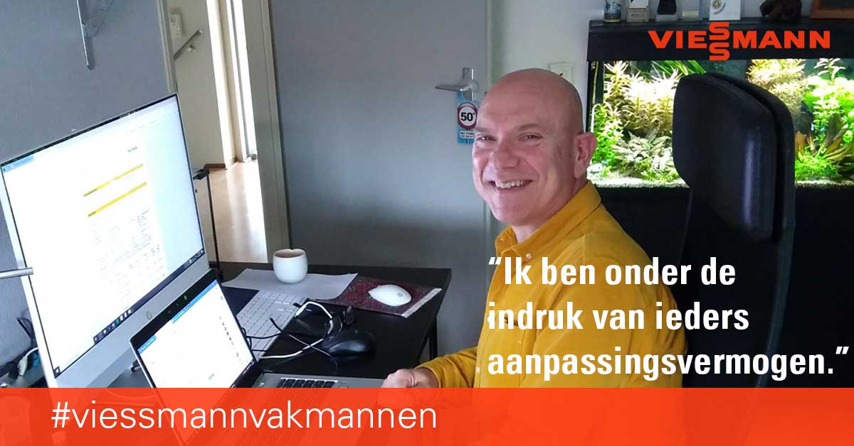 Vandaag het verhaal van Jos die vanuit huis 'gewoon' doorwerkt. Hoe ervaart hij dit coronatijdperk? Lees het hier: ow.ly/Yhx750zfNLZ #viessmannvakman #respect #staysafe
