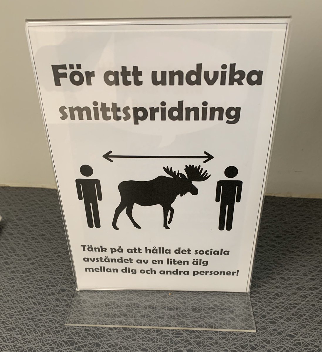 TalyzinAlexandr's tweet photo. That is how you explain social distancing in Umeå (Northern part of Sweden). 
#COVID19sverige #CoronaVirusSverige #Coronasverige https://t.co/MlFf59lHz9