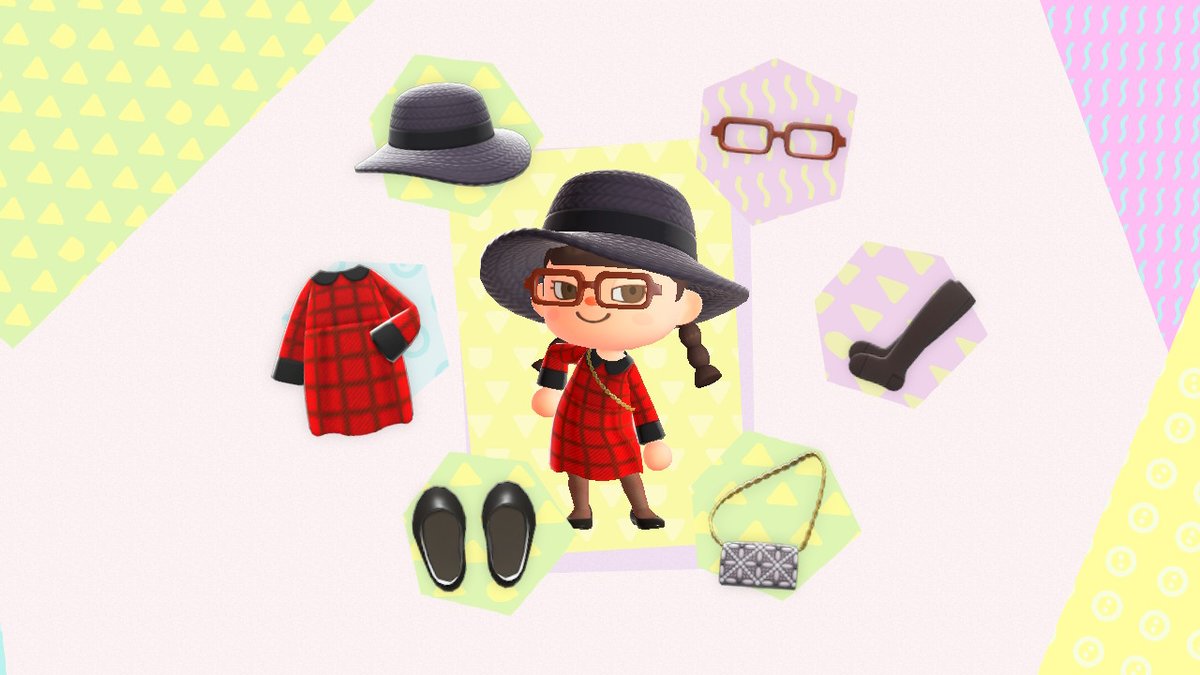 Woke up early to catch bugs. Wide-brim straw hat, loose fall dress, stockings, vinyl round toed pumps, square glasses, evening bag. Nice kinda formal look I think. Exhausted. Still got a peacock butterfly. :)