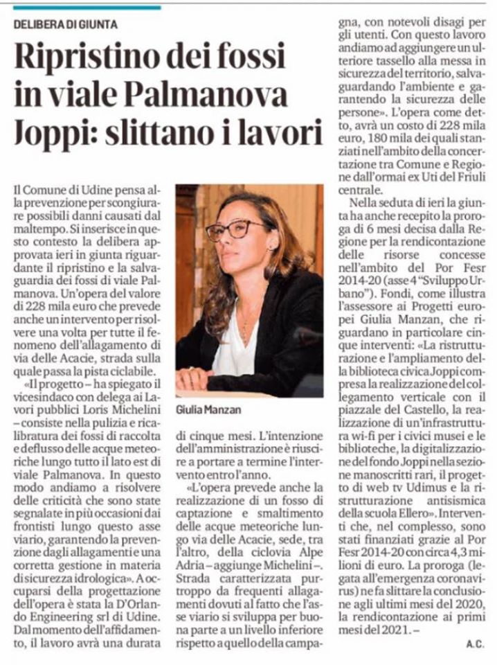 L’emergenza coronavirus ci impone una proroga per l’utilizzo e la rendicontazione di alcuni contributi europei. Sul <a href="/messveneto/">messaggeroveneto</a> di oggi tutti i dettagli 👇🏻