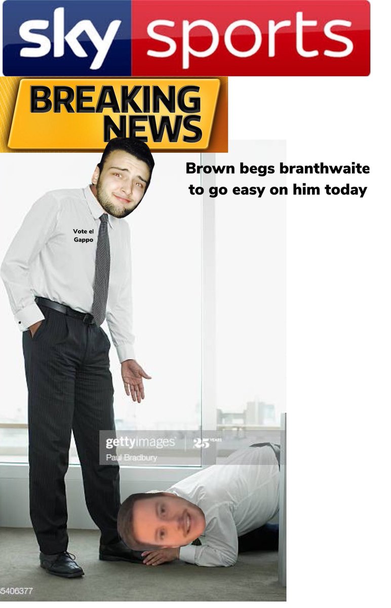 Big day for the club and especially <a href="/mattbranthwaite/">matt branthwaite</a> 

He woke up rough, and I’d expect nothing less on semi final day

A man of the people......get behind el Gappo

#vivaelgappo 🧡🧡⚽️⚽️