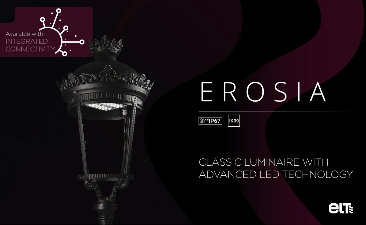 📢📢NEWS, NEWS📢📢 
Today, we present #EROSIA, our new classic Fernandina-type street lamp // Hoy presentamos a EROSIA, nuestra nueva #luminaria clásica tipo #fernandina elt.es/en/erosia