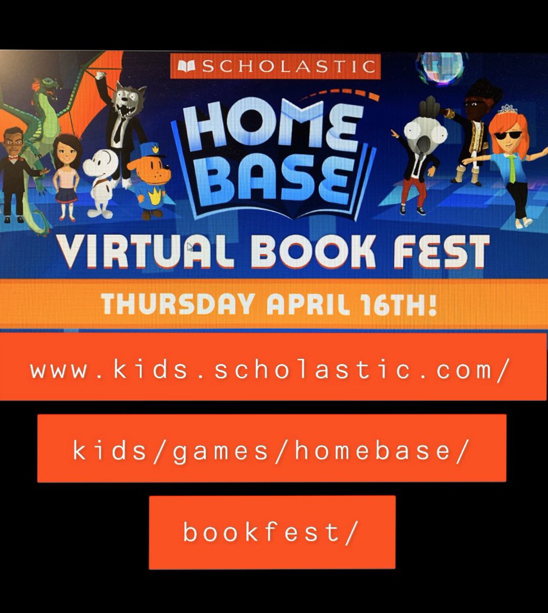 Michell35289152's tweet photo. Greenway students can attend Scholastic virtual book fest at home! Mrs. Flood will be there because #CISDRocks https://t.co/XU5mmjpNxI