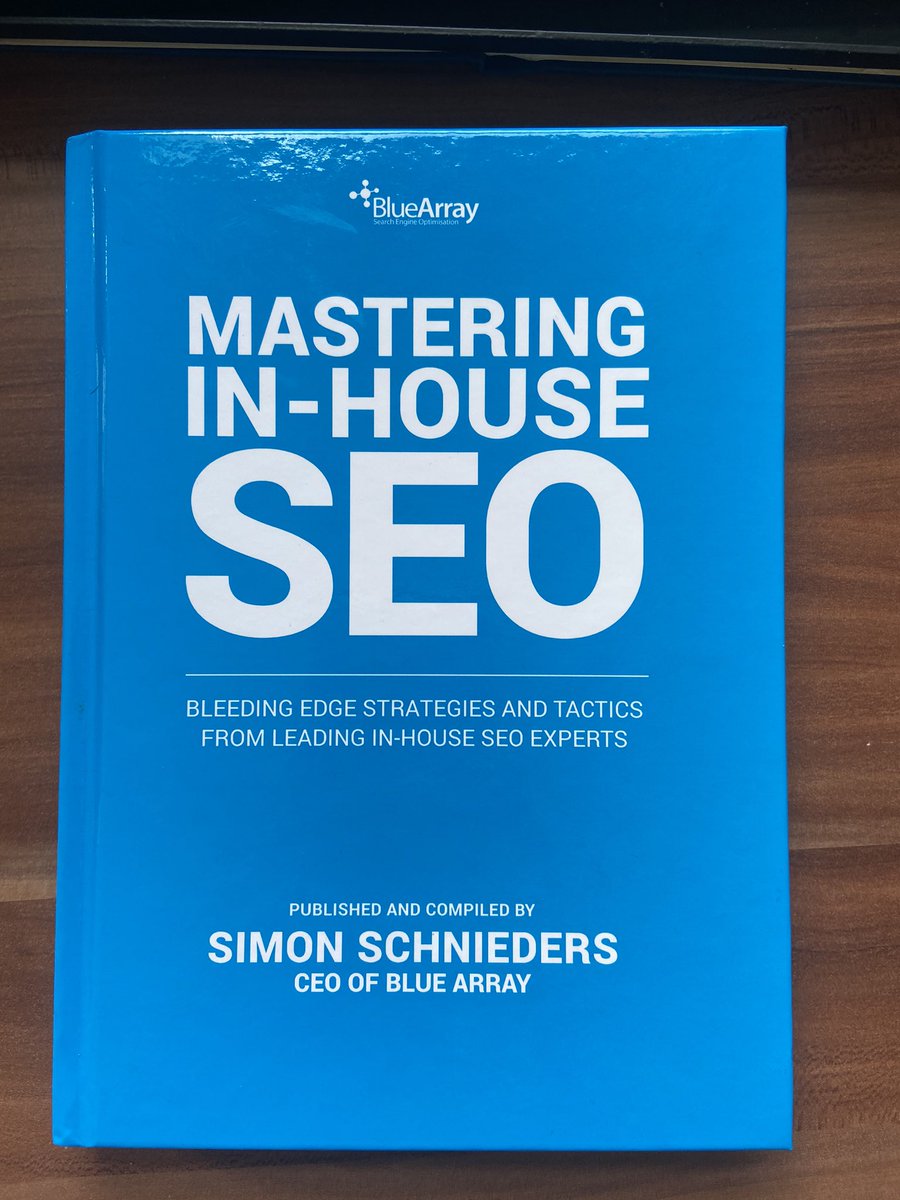 Pretty proud to be in this book with 27 amazing co-authors in total. 

Big thanks to Simon Schneider <a href="/bluearrayseo/">Blue Array</a> for the invitation. 

All profits from the book will also go to the mental health charity, Samaritans.  

Get the book here: tiny.cc/masteringseo 

#masteringseo