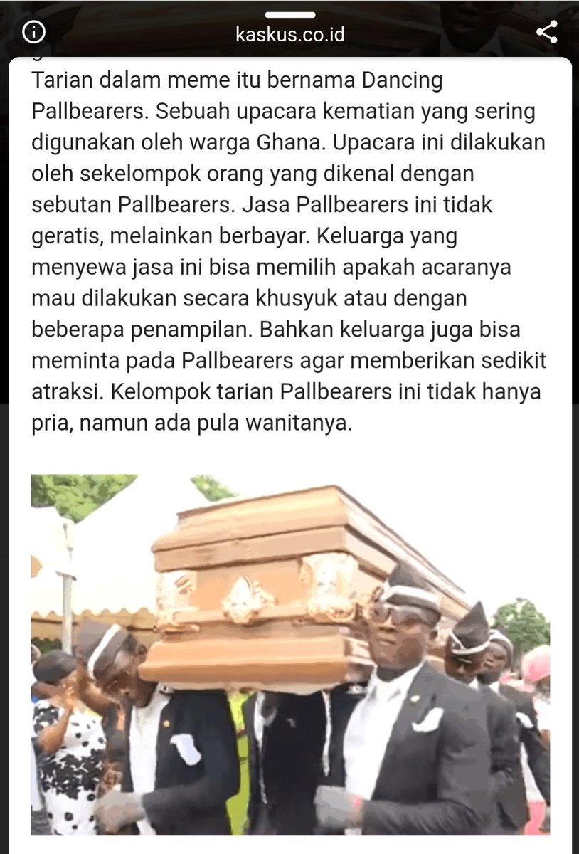 Sekilas info coffin danceSumber : kaskus
