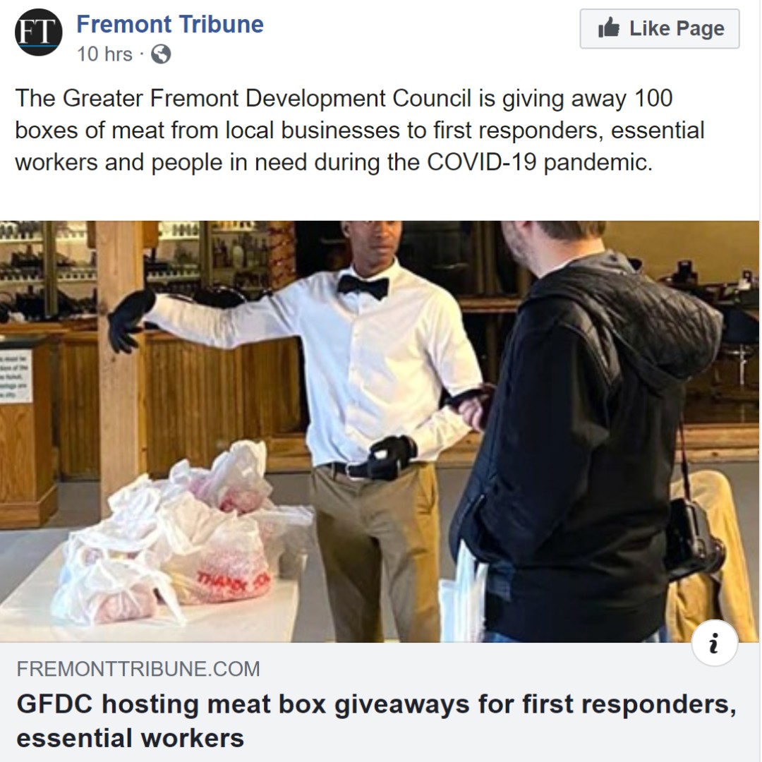 Head on over to our Facebook page this morning to learn more about how we are supporting our Greater Fremont Development Council and helping them promote their 100 boxes of meat giveaway! #LincolnPremiumPoultry #Poultry #EssentialEmployees #Wecareaboutouremployees #ThankyouGFDC