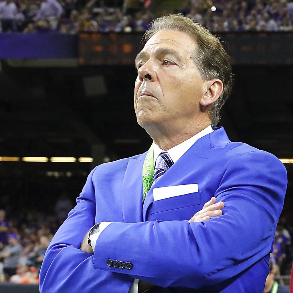 Nick Saban as different colored sunsets a thread: