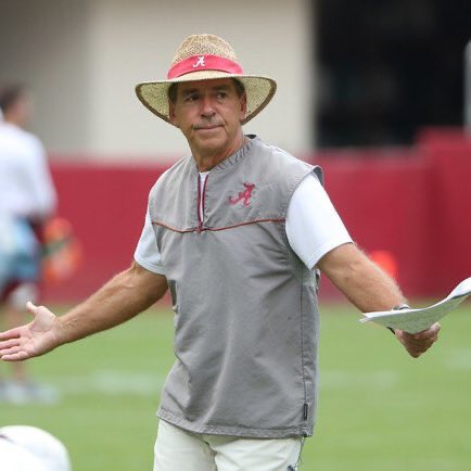 Nick Saban as different colored sunsets a thread: