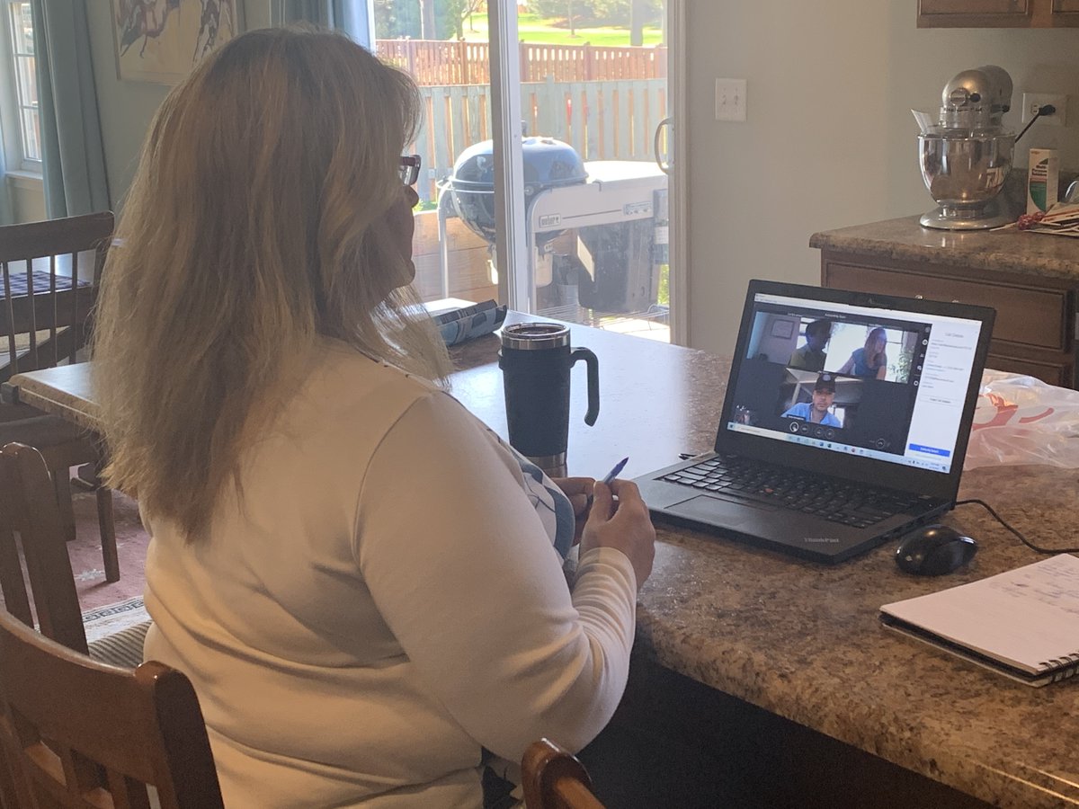 Here are some of our team members who are working hard from home! What group video meeting apps have you been using?