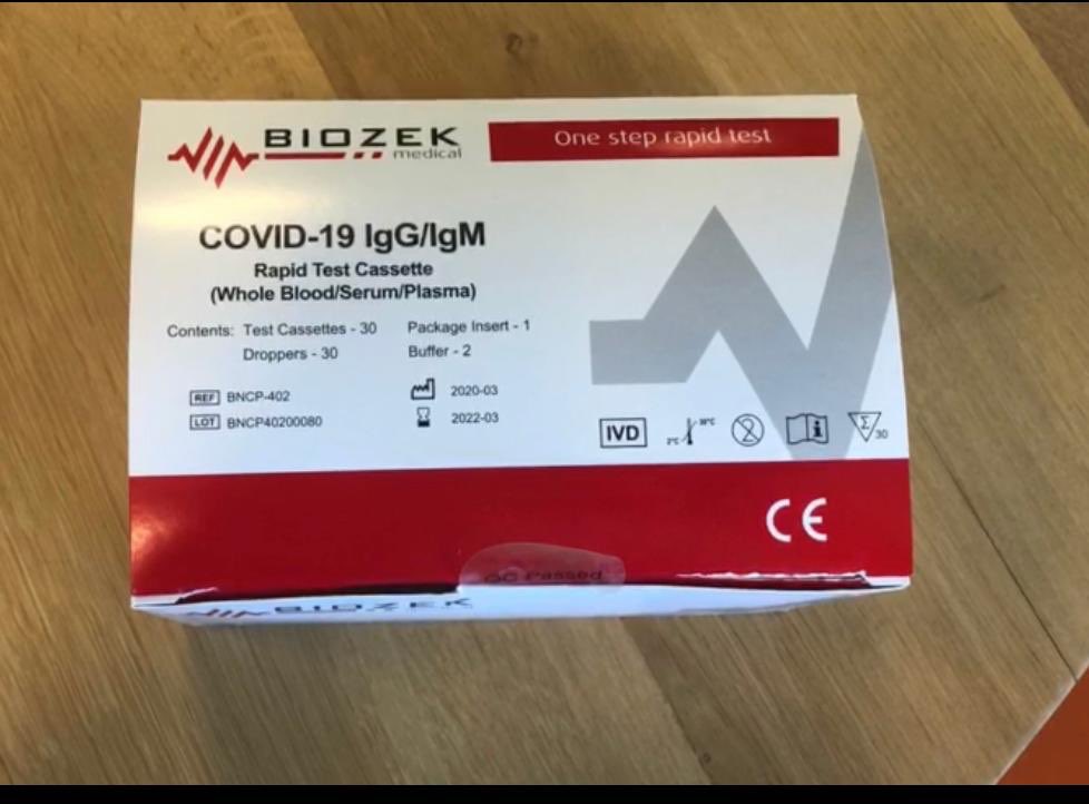 gordon_blamire's tweet photo. I have a contact who has access to the below masks and test kits (packs 30) ce approved with certificates. he needs help to connect to the right people. #NHS https://t.co/I8nAYAhpPp
