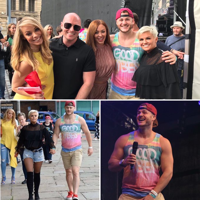 SO MUCH FUN bringing these 3 back together for @LiverpoolPride in 2017 🏳️&zwj;🌈#TBT @NatashaOfficial @TweamMcClarnon<a href="/tag/tbt"class="tags"><span>#tbt</span></a>