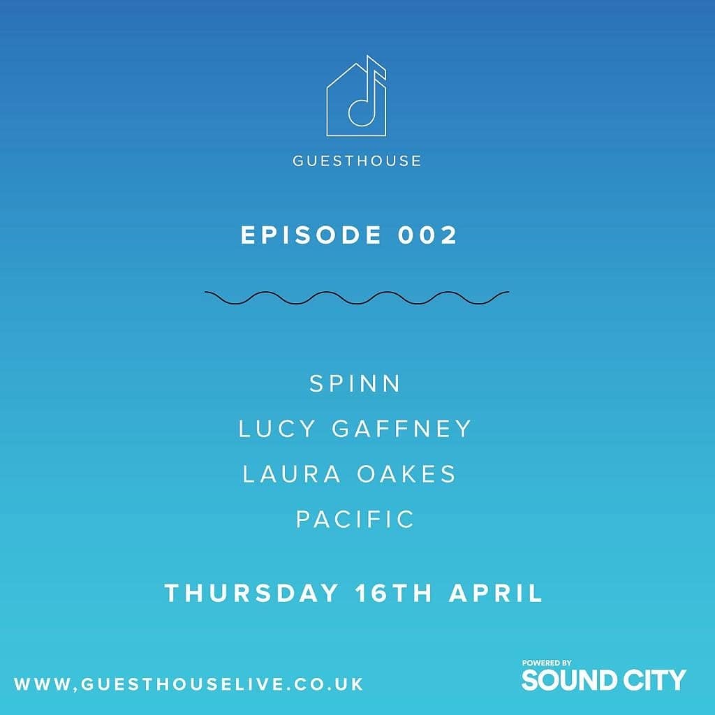 SoundCity's tweet photo. In less than 3 hours Guest House Episode 002 hits the airwaves! Use the discount code EARLYBIRD for 50% off the first 3 months⚡Joining us tonight are @spinn_band, @lauraoakesmusic, @Lucy__Gaffney &amp; @pacificofficial - make sure you're down for the ride 🤸

https://t.co/tX8FrbCC4I https://t.co/BK2GLOpPVi