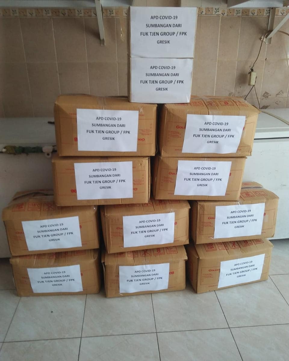 dapil_id's tweet image. Sumbangam alat pelindung diri (APD) dari Forum Pembauran Kebangsaan sudah tiba di sekretariat Satgas Penanggulangan Covid-19 Kabupaten Gresik.

#fpkgresik #gresikdaruratcorona