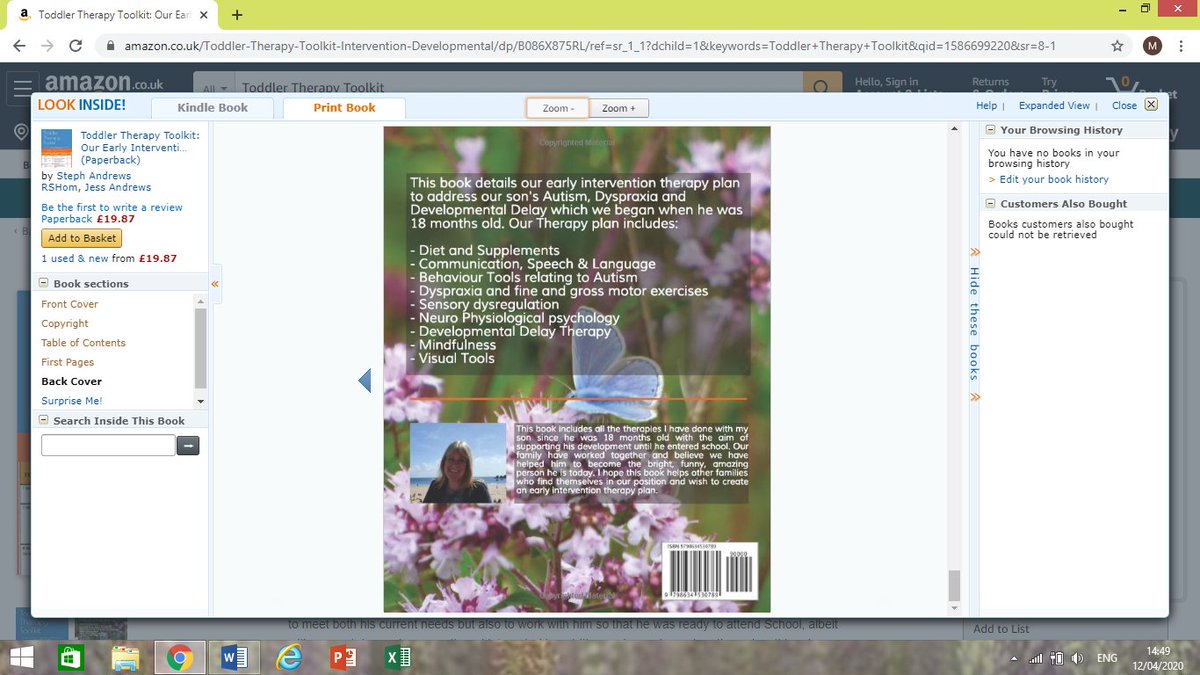 stephandrews641's tweet photo. @Breakfast_bbc Hello, would like to offer 10 FREE copies of my groundbreaking combined therapies book for toddlers + pre-school children with autism, dyspraxia and Developmental Delay + 25% off all orders in support of fellow parents with SEN children. stephandrews64@outlook.com. https://t.co/EPTlCGZ90P