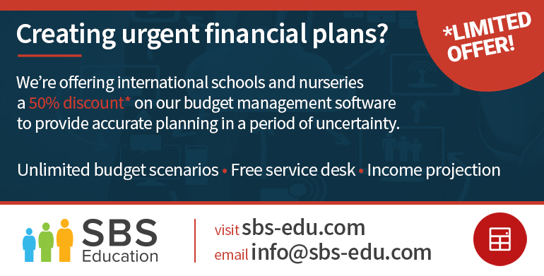 SBS_Edu's tweet photo. Limited offer until 30th May 2020 - Could our #schoolbudgeting software provide a lifeline for you? Find out more: https://t.co/pMtyOG9r9w #schoolfinance #dubai #dxb #education #uae #InThisTogetherDubai https://t.co/8JM8dMUBuV