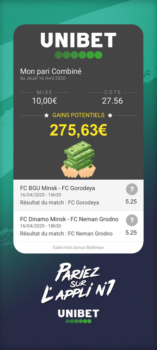 Unibet France 🔞 on Twitter "C’est le moment de faire son combi avant les deux matchs de la