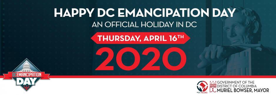 WoodsonNHS's tweet photo. #DCEmancipationDay 158 years ago, President #AbrahamLincoln signed the #CompensatedEmancipationAct for the release of certain persons held to service or labor in the District of Columbia. In all, 3,100 enslaved people were freed. #FirstFreed #DCHistory https://t.co/5behInrJva