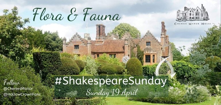 HollowCrownFans's tweet photo. Tomorrow's #ShakespeareSunday theme has been chosen by @CheniesManor - FLORA &amp; FAUNA! https://t.co/I4yOW6xQun