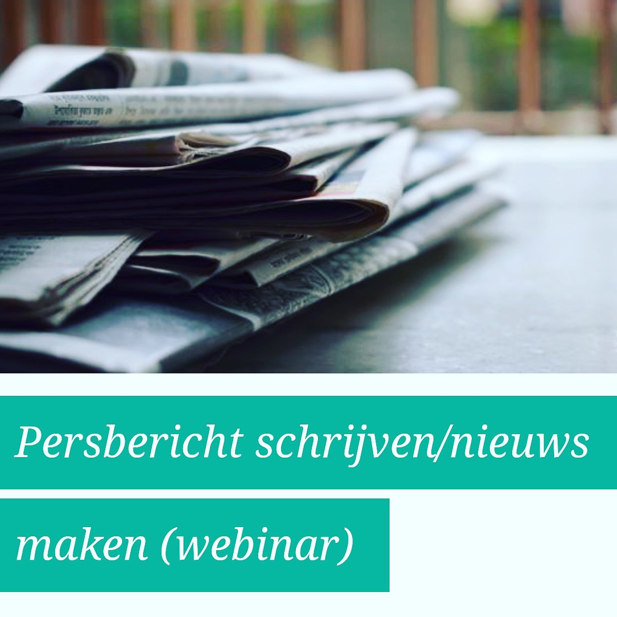22 april - Webinar: Persbericht schrijven/nieuws maken 🗞 met <a href="/marcelmigo/">Marcel Migo</a>
<a href="/deherenvankopij/">De Heren van Kopij</a> 

Wil je leren hoe je een effectief persbericht schrijft? En hoe je het voor elkaar krijgt dat de lokale pers over jouw onderwerpen gaat schrijven?  cda.nl/steenkampinsti…