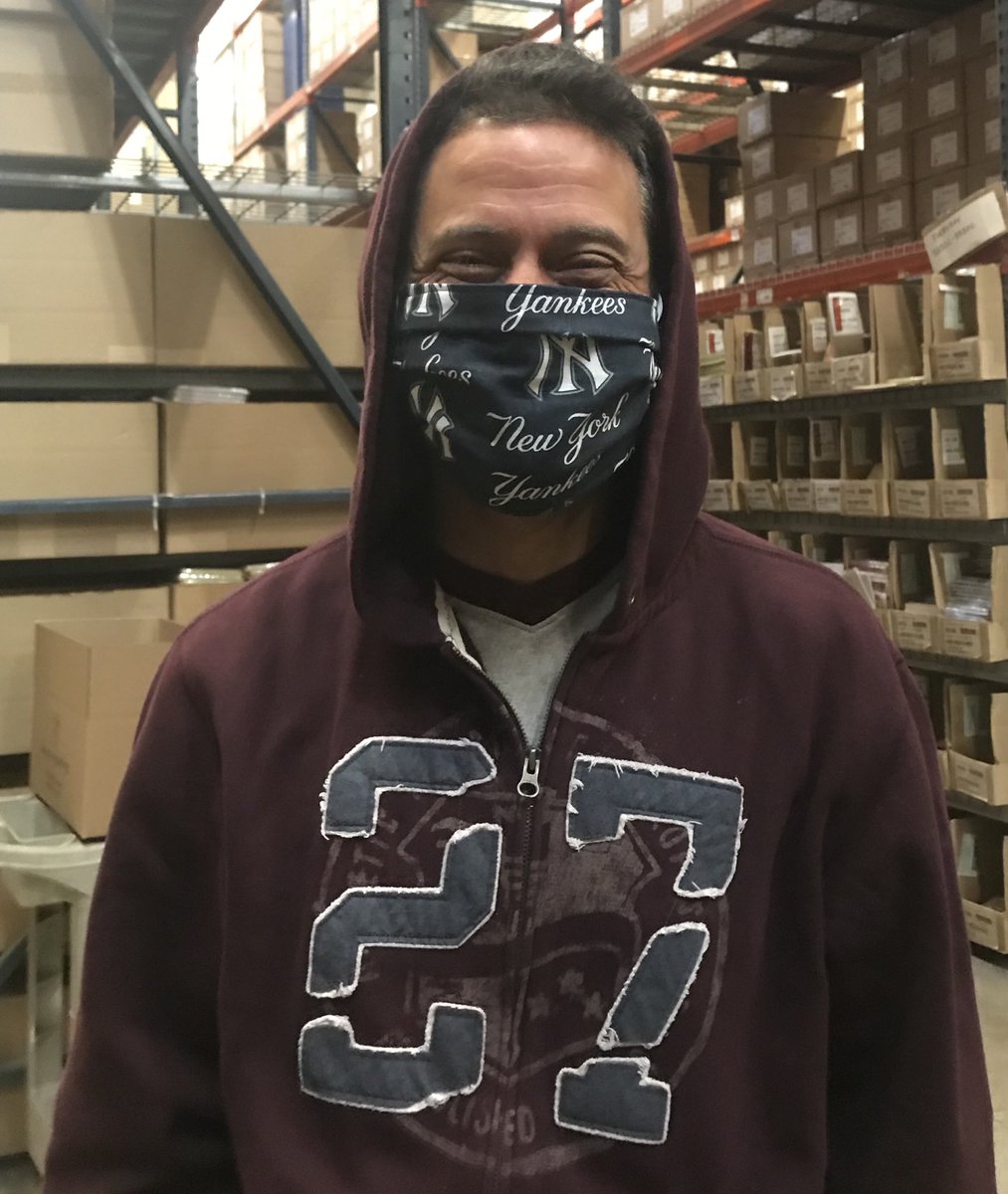 tribes9's tweet photo. Well, if I have to wear a mask, it might as well be a cool mask. #YankeesRule #HolyBaggyEyesBatman https://t.co/9KLCEuRdMx