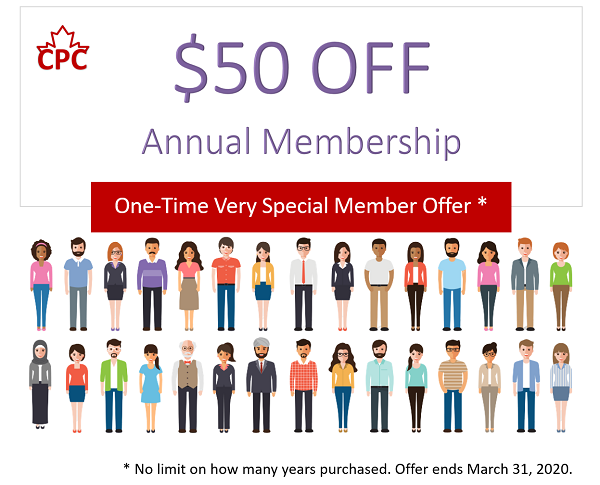 CareerProCanada's tweet photo. #CPCMembers renew your annual CPC membership before April 30 to get $50 off. Renew early. No limits to how many years you choose. . This is a one-time only offer. Check the Career Club for details. https://t.co/hpebquGjDF https://t.co/eJICOcepoP