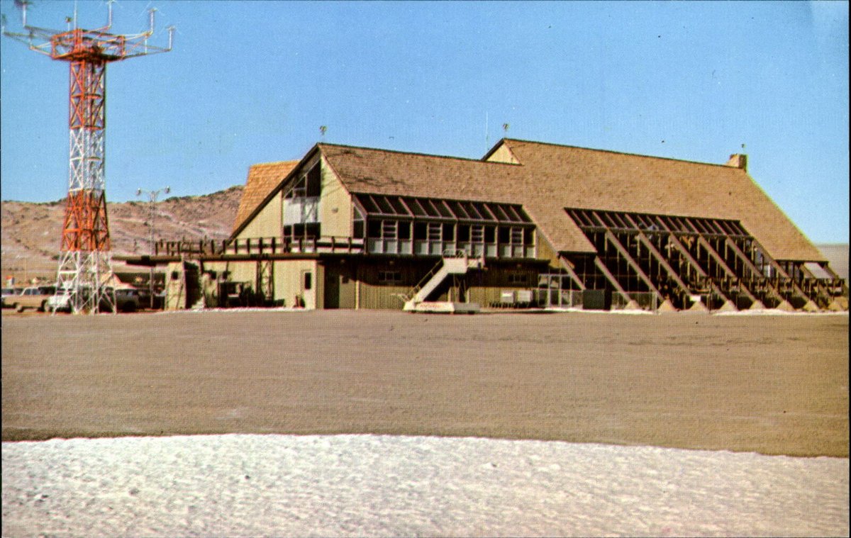 DesolateCards's tweet image. Silver Bow County Airport, Butte, Montana.