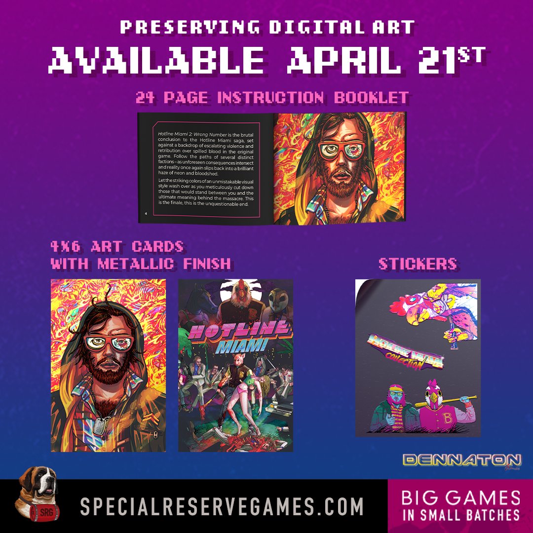 Specialreservegames Our Version Of The Hotline Miami Collection Is An Exclusive Limited Run Switch Of Only 7 500 Copies Included Hotline Miami Hotline Miami 2 Wrong Number Ce Box