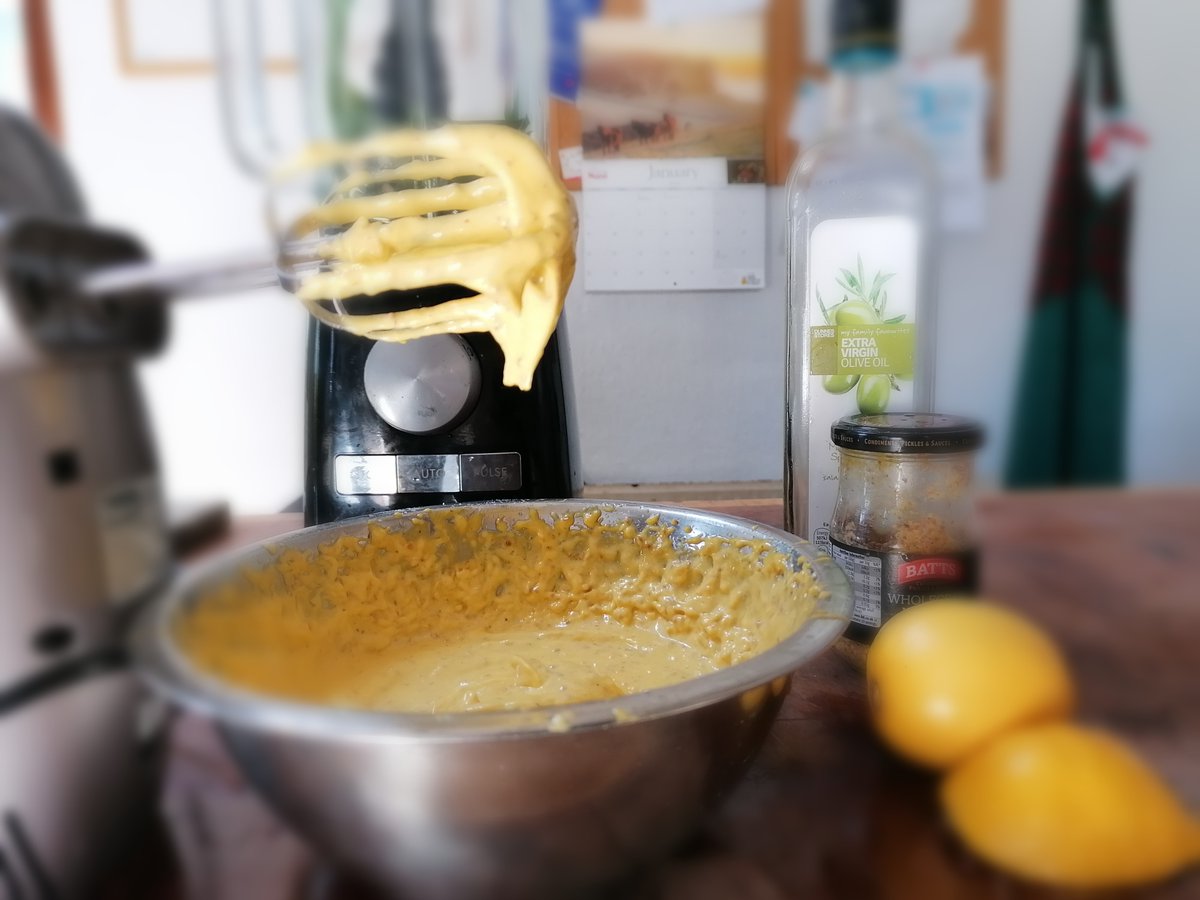 ArdNahoo's tweet photo. I'm doing everything except my work, including making mayonnaise for the first time.  Focus Noeleen, focus!
#workingfromhome #yogateacher  #YogaDuringLockDown https://t.co/xgehRjxrJu