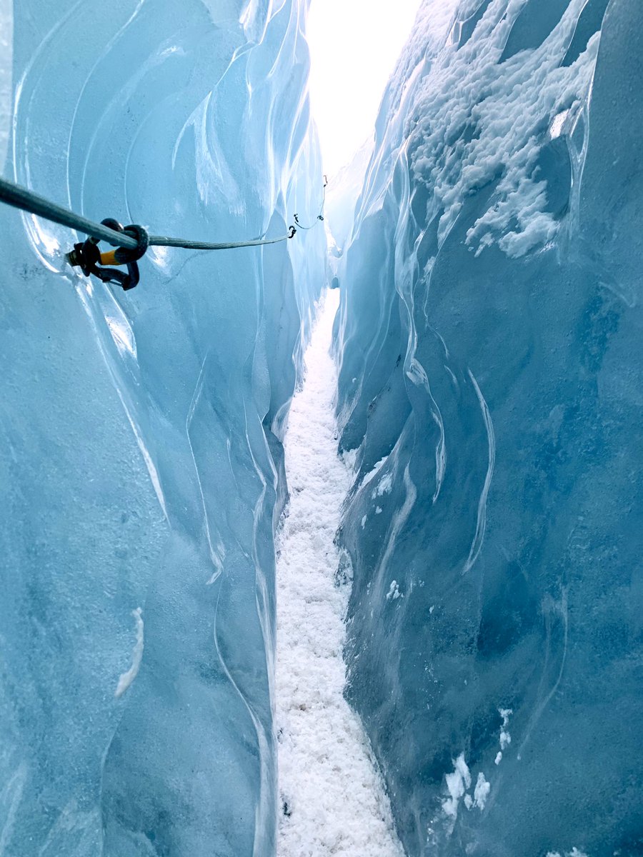 Walking through a crevasse on top of Iceland's largest glacier is an incredible experience. #memories #ThrowbackThursday #ThursdayThoughts #glacier #perlan