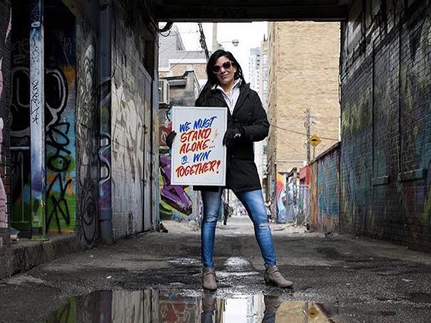 We must stand alone to win together! Check out the amazing new work of Honest Ed's sign painter, <a href="/WayneReuben_/">Wayne Reuben</a> , who has teamed up with <a href="/HendersonBeerCo/">HendersonBeerCo</a> to create a new beer label, pint glass, and limited edition print, with proceeds going to <a href="/parkdalefoodbnk/">Parkdale Community Food Bank</a>