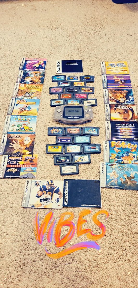 EbonyH2017's tweet photo. Once my work is done... you know how this is about to go down
#vintage #nintendo #GameBoyAdvance #GBA #GAMEboyAdvanceGames #COVID19 #videogames #Videogame #BlastFromThePast #Y2K #Madden03 #Frogger #SuperMarioWorld #TombRaider #SecretAgentBarbie #Fortress #CrashBandicoot https://t.co/ceRv9AQtYY