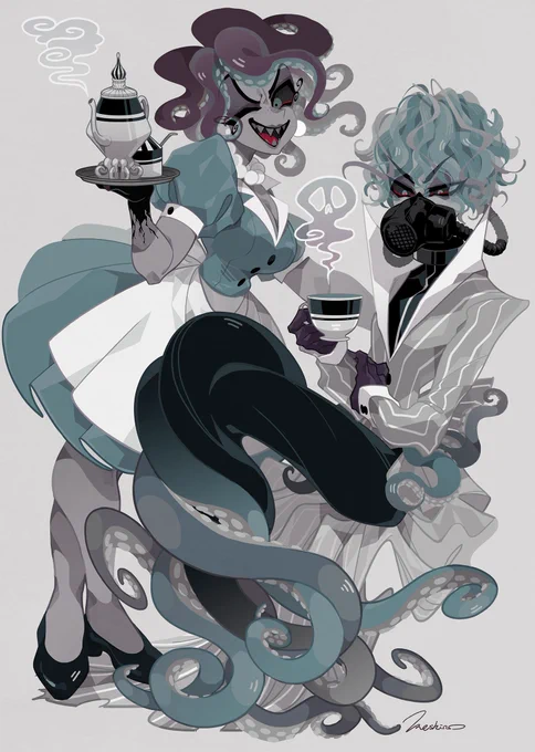?「Poison?(bubble)」
?「Of cause not!!」
Pretty lady Octavia : @TentacleMama Thanks a lot :)
#hazbinhoteloc #HHOC 