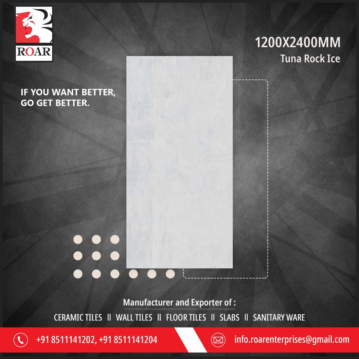 RSanitaryware's tweet photo. #Tuna_Rock_Ice #1200x2400MM #120x240CM #ROAR #VitrifiedTiles #PorcelainTiles #CounterTops #Marble #ceramic #PorcelainSlabs #Slabs #Porcelain #tile #Facade #HomeDecor #Manufacturers #Exporter #Morbi #India #Kitchen_Countertops #GVT #PGVT - 
Website - https://t.co/fax5rmVW5x https://t.co/asc2pYdQ5N