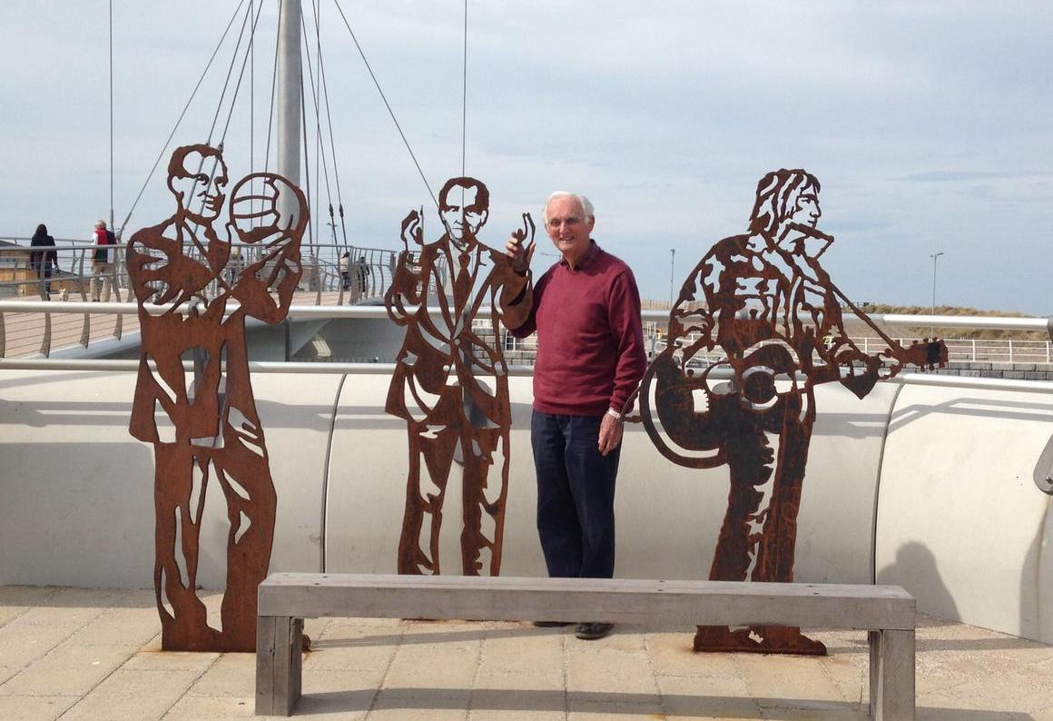 John Houghton was born to strict Baptist parents in Dyserth North Wales and grew up in Rhyl, where his love for the sea and mountains began. There's a sculpture of him in Rhyl alongside Don Spendlove and Mike Peters, and my sister once got him to take a picture with it: