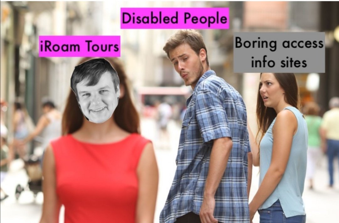 iRoamTours's tweet photo. Break the mould. Accessibility information will never look so good... 👀 

#iRoam #accessibility #inclusion #inclusivedesign #inclusionmatters #GameChanger #innovation #autism #dementia https://t.co/on2lKCFPZC